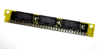 1 MB Simm 30-pin 70 ns 3-Chip 1Mx9 (Chips: 2x GM71C4400BLJ70 + 1x  GM71C1000BJ70)  P01-G