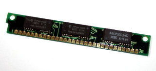 1 MB Simm 30-pin 70 ns 3-Chip 1Mx9 (Chips: 2x HM514400AS6 + 1x AAA1M300J-07)    P03-G