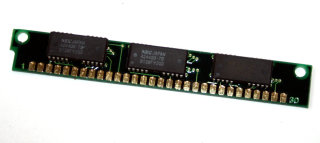 1 MB Simm 30-pin 1Mx9 Parity SIMM 3-Chip 70 ns Chips: 2x NEC 424400-70 + 1x 421000-70