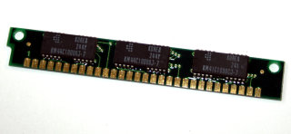 1 MB Simm 30-pin 70 ns 3-Chip 1Mx9 Parity Chips: 2x Samsung KM44C1000BJ-7 + 1x  KM41C1000CJ-7