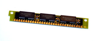 1 MB Simm 30-pin 70 ns 3-Chip 1Mx9 (Chips: 2x Motorola MCM44400BN70 + 1x MCM511000AJ70)