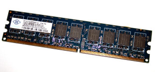 1 GB ECC DDR2-RAM 240-pin 2Rx8 PC2-5300E  Nanya NT1GT72U8PB0BY-3C