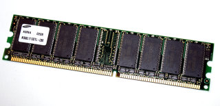 128 MB DDR-RAM 184-pin PC-2100U non-ECC  Samsung M368L1713DTL-CB0