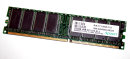 256 MB DDR-RAM 184-pin PC-3200 non-ECC CL3   Apacer P/N:77.10636.115