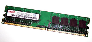 1 GB DDR2-RAM 240-pin PC2-6400U non-ECC CL5  takeMS TMS1GB264D082-805AP