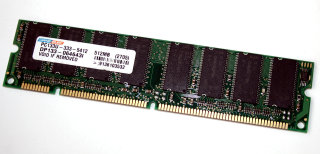 512 MB SD-RAM 168-pin PC-133 non-ECC  Dane-Elec DP133-064643I