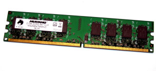 2 GB DDR2-RAM 240-pin PC2-5300U non-ECC CL5  Mustang M42566476X6ND