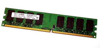 2 GB DDR2-RAM 240-pin PC2-5300U non-ECC  CL5   MDT M948-665-16