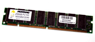 256 MB SD-RAM 168-pin PC-133 non-ECC  Mustang M0032641204N