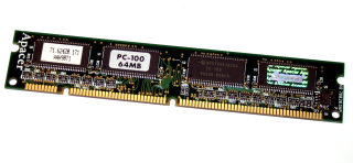64 MB 168-pin SD-RAM PC-100U non-ECC   Apacer 71.62420.171