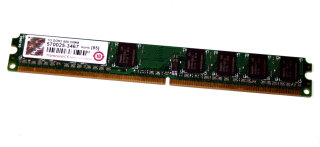 1 GB 240-pin DDR2-RAM PC2-6400U nonECC Transcend LowProfil   single-sided
