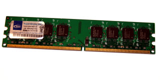 1 GB DDR2-RAM PC2-5300U non-ECC  Team TEDD1024M667C5   double-sided   5316