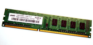 1 GB DDR3-RAM PC3-8500U non-ECC  takeMS TMS1GB364D081-107YE