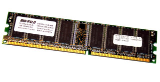 1 GB DDR-RAM PC-3200U non-ECC CL3  Desktop-Memory Buffalo Select DD433-1G/HB