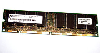 64 MB SD-RAM 168-pin PC-100 non-ECC 100 MHz  CL3 Micron MT8LSDT864AG-10CY4