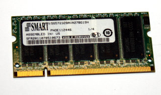256 MB DDR RAM PC-2700S ECC-Reg. Server SODIMM Smart SG572328AVA27BG1SN