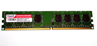 1 GB DDR2-RAM PC2-5300U non-ECC CL5   VDATA M2GVD5H3I3X10IZC5R
