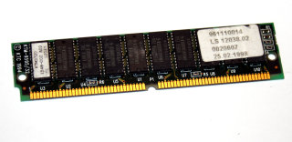 16 MB FPM-RAM mit ECC 4Mx39 PS/2-Simm 72-pin Kingston KTM3720   IBM: 92G7209