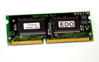 32 MB EDO SO-DIMM 144-pin 3.3V 60 ns  Compaq 262261-002