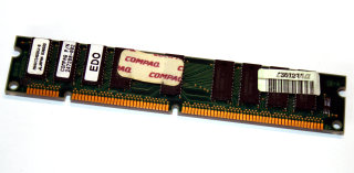 32 MB EDO-DIMM 168-pin  3.3V 60 ns unBuffered ECC Mitsubishi MH4V7245CWJ-6