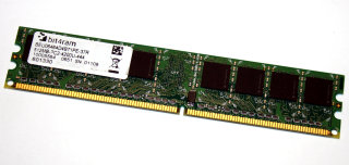 512 MB DDR2 RAM 240-pin PC2-4200U non-ECC CL4   bit4ram BEU06464D4B71PE-37R