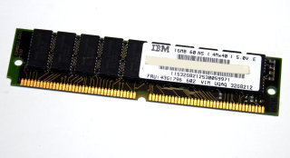 16 MB FPM-RAM with Parity 4Mx40 60 ns 72-pin PS/2-Memory  IBM 43G1796 32G8212