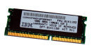 128 MB SO-DIMM PC-66 SD-RAM 144-pin CL2  Hitachi HB52R168DB-10DL FRU: 01K1153