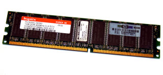 1 GB DDR-RAM 184-pin PC-3200U  ECC CL3   Hynix HYMD512726B8J-D43 AA-A