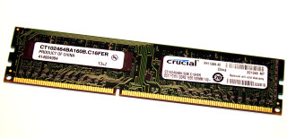 8 GB DDR3-RAM 240-pin PC3-12800U non-ECC  CL11  Crucial CT102464BA160B.C16FER