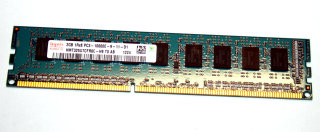 2 GB DDR3-RAM 240-pin ECC-Memory 1Rx8 PC3-10600E  Hynix HMT325U7CFR8C-H9 T0 AB