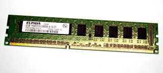 2 GB DDR3-RAM 240-pin ECC 1Rx8 PC3-10600E-9-10-D1   Elpida EBJ20EF8BCFA-DJ-F