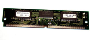 32 MB FPM-RAM mit Parity 72-pin PS/2 Memory 60 ns  Samsung KMM5368003ASW-6