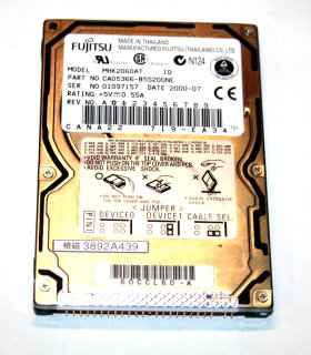 6 GB IDE - Harddisk 2,5" 44-pin Notebook-Harddisk  Fujitsu MHK2060AT