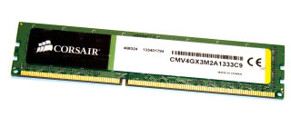 2 GB DDR3-RAM 240-pin PC3-10600U non-ECC  Corsair CMV4GX3M2A1333C9