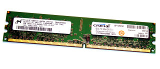 1 GB DDR2-RAM 240-pin 2Rx8 PC2-6400U non-ECC  Micron MT16HTF12864AY-80ED4