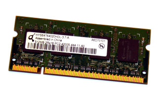 512 MB DDR2-RAM 200-pin SO-DIMM PC2-4200S   Qimonda HYS64T64020HDL-3.7-A