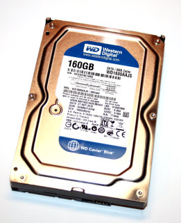 160 GB SATA-II - Festplatte Western Digital WD1600AAJS-00V4A0 7200U/min, 8 MB Cache