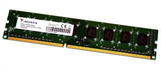 4 GB DDR3 RAM PC3-10600U nonECC 1333 MHz Desktop-Memory  Adata AD3U1333W4G9-B