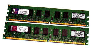 4 GB DDR2 RAM (2 x 2 GB) PC2-5300E ECC  Kingston KFJ-E50A/4G Kit of 2