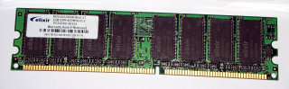 1 GB DDR-RAM 184-pin PC-3200U non-ECC  Elixir M2U1G64DS8HB1G-5T