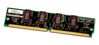 4 MB FastPageMode-RAM mit Parity 72-pin PS/2  70 ns  Goldstar GMM7361000BSG 70