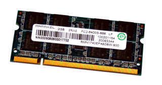 2 GB DDR2 RAM 200-pin SO-DIMM 2Rx8 PC2-6400S   Ramaxel RMN1740EF48D8W-800