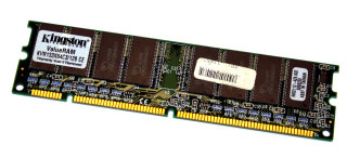 128 MB SD-RAM 168-pin PC-133U non-ECC  Kingston KVR133X64C3/128  9902112 single-sided
