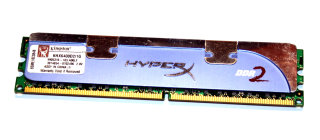 1 GB DDR2-RAM PC2-6400U non-ECC CL5  HyperX 2.0V  Kingston KHX6400D2/1G 9905316