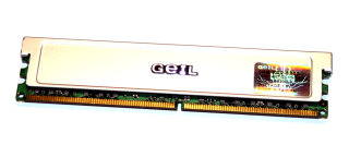 1 GB DDR2-RAM 240-pin DIMM PC2-5300U CL5 non-ECC  1.8V  GEIL GX21GB5300LX