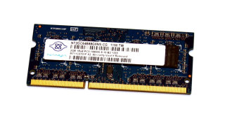 2 GB DDR3-RAM 204-pin SO-DIMM 1Rx8 PC3-10600S  Nanya NT2GC64B88G0NS-CG