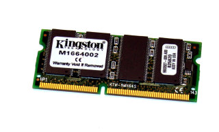 128 MB SO-DIMM 144-pin SD-RAM PC-66 Laptop-Memory   Kingston M1664002   9902027
