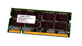 512 MB DDR-RAM 200-pin SO-DIMM PC-2100S  Mosel Vitelic V826664G24SASG-B0