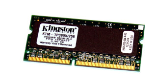 256 MB SO-DIMM 144-pin SD-RAM PC-100 Laptop-Memory  Kingston KTM-TP390X/256   9905202