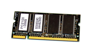 128 MB DDR RAM 200-pin SO-DIMM PC-2100S Laptop-Memory 4-chip single-sided